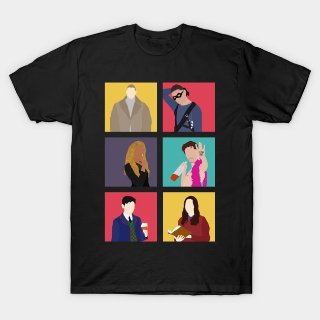 The Umbrella Academy Colors T-Shirt by byebyesally